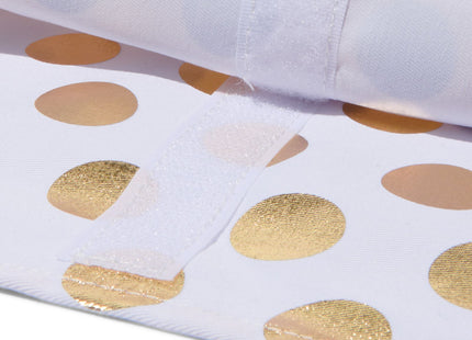 repacking paper gold dots fabric 72x74