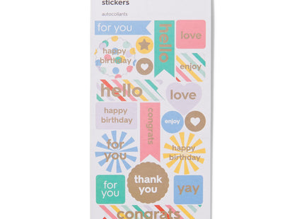 sticker sheets confetti 15.5x8 - 5 pieces