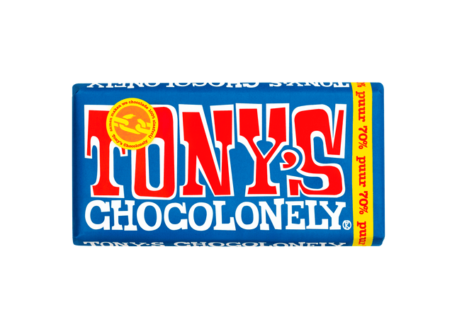 Tony's Chocolonely Chocoladereep Puur Fairtrade