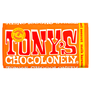 Tony's Chocolonely Chocolade Melk Karamel Zeezout