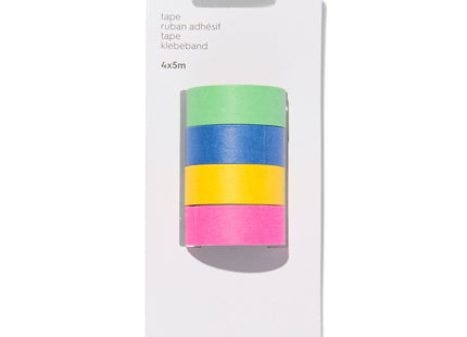 washi tapes 5mx1.5cm  - 4 stuks