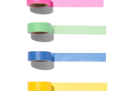 washi tapes 5mx1.5cm  - 4 stuks