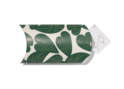 gift folding boxes cardboard 15x13 leaves - 2 pieces