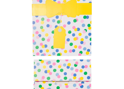 gift box with dots 24x18x9 foldable