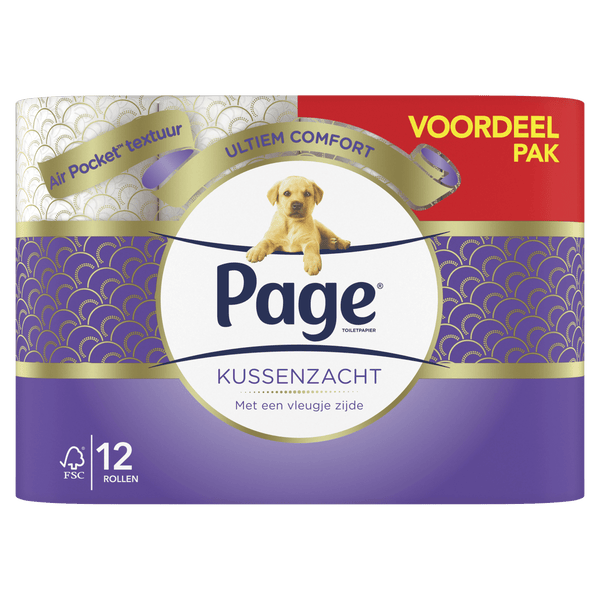 Page Kussenzacht toiletpapier