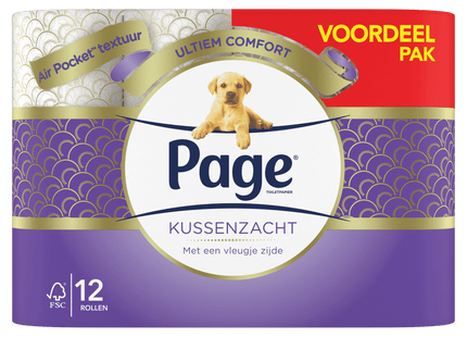 Page Kussenzacht toiletpapier