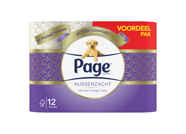 Page Kussenzacht toiletpapier