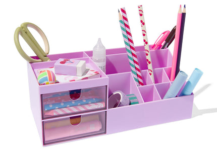 desk organizer 12x24.4x9 lilac