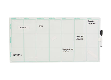 magnetic whiteboard 30x60 weekly planner