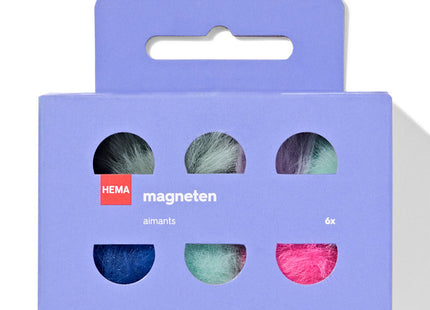 magneten fluffy - 6 stuks