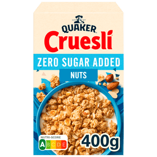 Quaker Cruesli Zero Sugar Added 4 noten