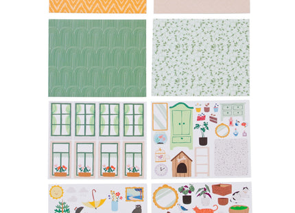 dollhouse stickers - 16 sheets