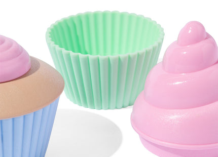 cupcake set bioplastic - 4 stuks