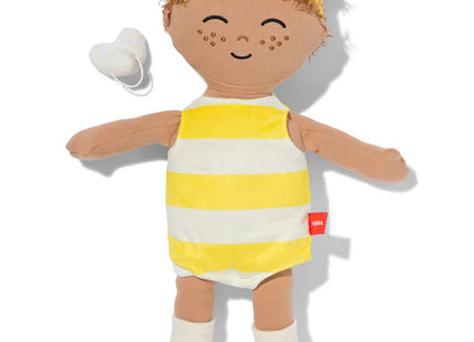 Knuffel babypop geel