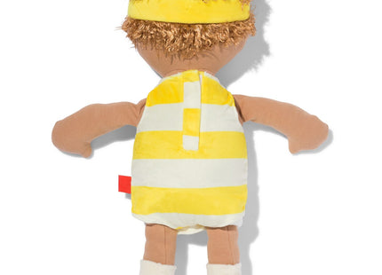 Knuffel babypop geel