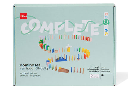 domino set wood 88-piece