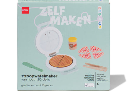 syrup waffle maker wood 20-piece