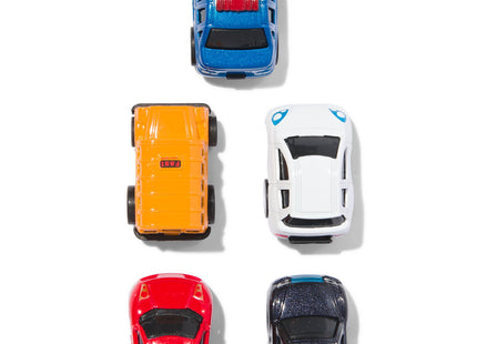 metal racing cars - 5 pieces