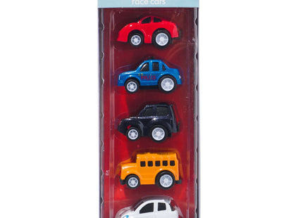 metal racing cars - 5 pieces