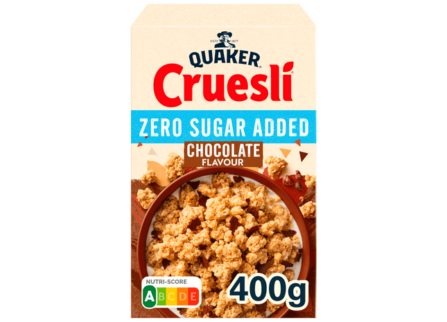 Quaker Cruesli Zero Sugar Added Chocolade