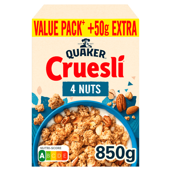 Quaker Cruesli 4 nuts GVP