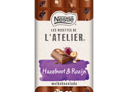 L'atelier Milk hazelnut raisin