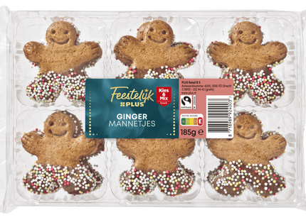 Feestelijk  Gingermannetjes met melkchocolade