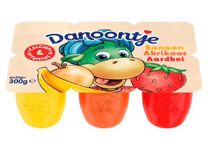 Danoontje Fruitkwark Banaan Aardbei Abrikoos