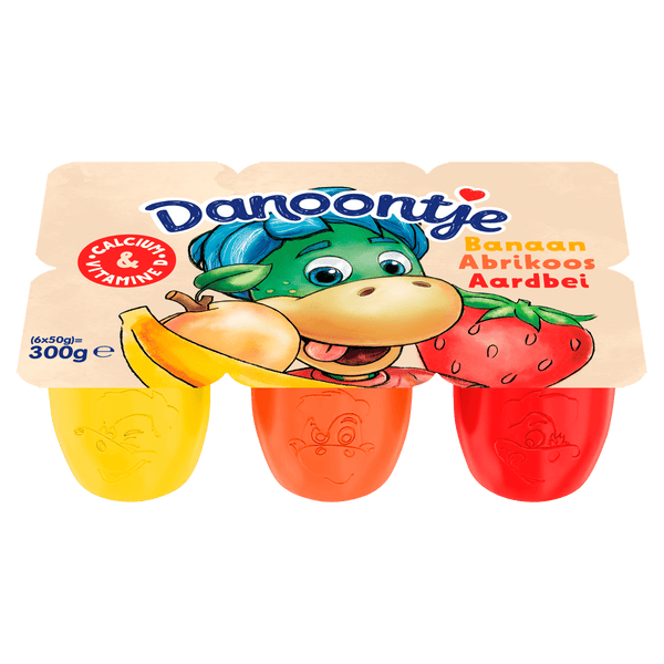 Danoontje Fruitkwark Banaan Aardbei Abrikoos