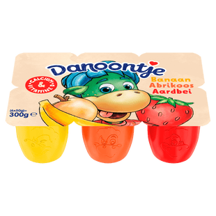 Danoontje Fruitkwark Banaan Aardbei Abrikoos
