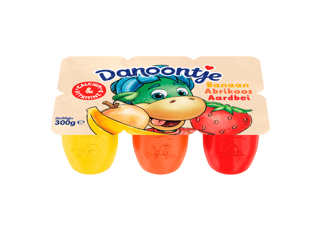 Danoontje Fruitkwark Banaan Aardbei Abrikoos