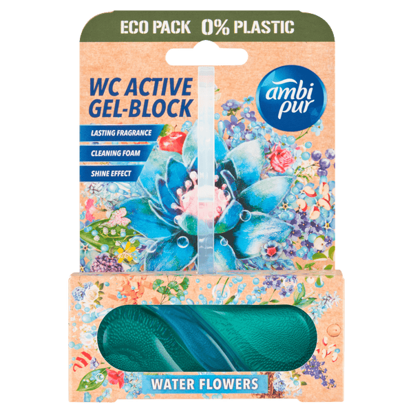 Ambipur Toilettenblock Tri-Gel Wasser Blaue Blüte