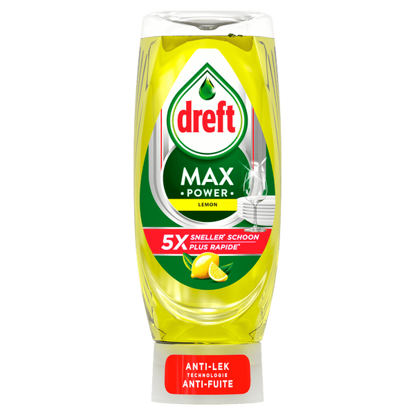 Dreft hand dishwashing liquid Max Power lemon