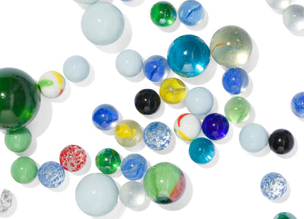 marbles in bag - 62 pieces