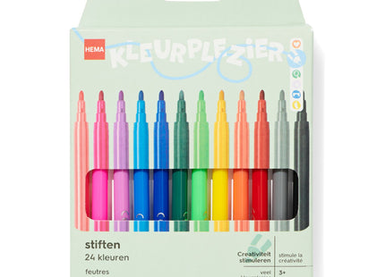 felt-tip pens washable - 24 pieces