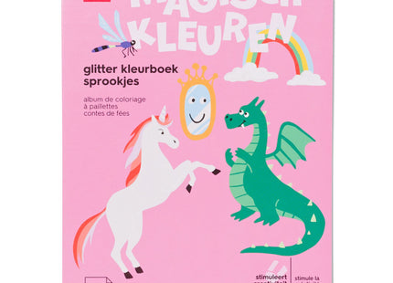 glitter kleurboek sprookjes 3+