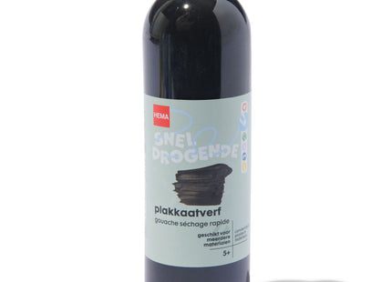 plakkaatverf zwart 250ml