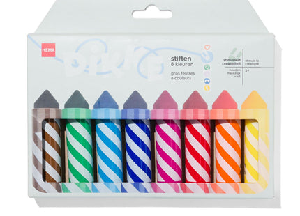 thick felt-tip pens - 8 pcs