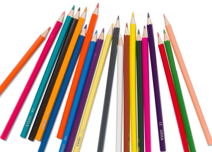 colored pencils in bucket - 100 pcs