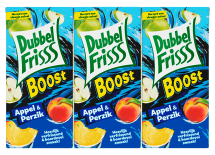 Dubbelfrisss Boost appel & perzik