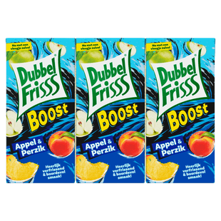 Dubbelfrisss Boost Apfel &amp; Pfirsich