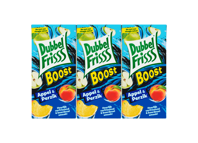 Dubbelfrisss Boost appel & perzik