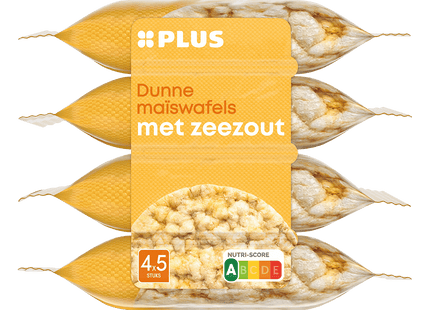 Maiswafels zeezout portie