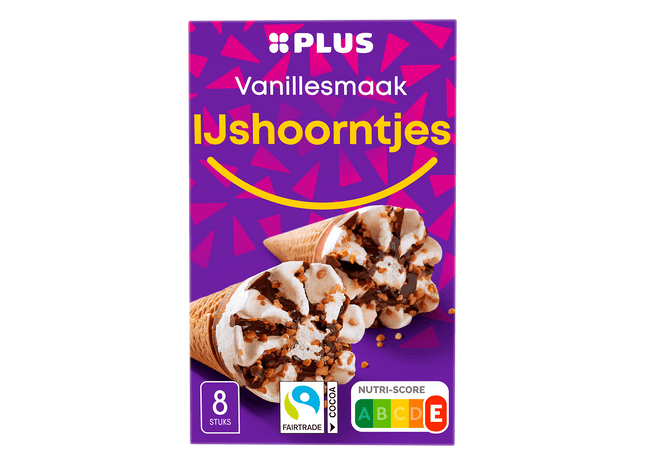 Ijshoorntjes vanille smaak
