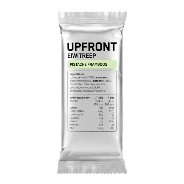 Upfront Eiwitreep pistache framboos