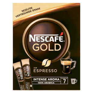 Nescafe Oploskoffie espresso - 25 zakjes