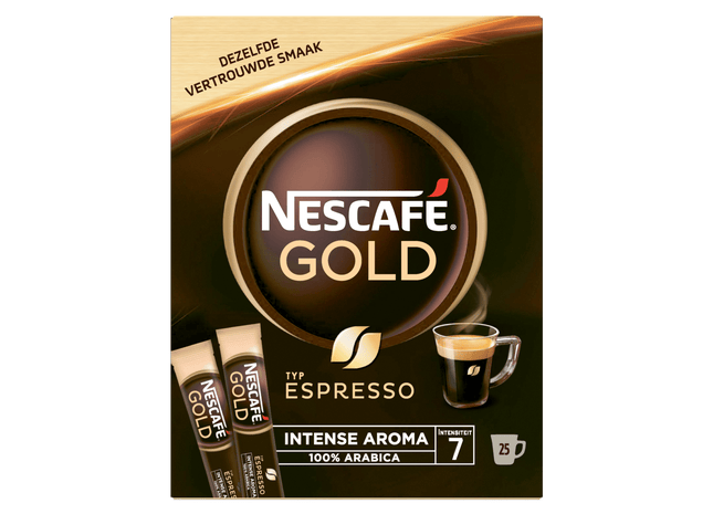 Nescafe Oploskoffie espresso - 25 zakjes