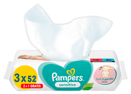 Pampers Baby wipes sensitive promo pack 2+1