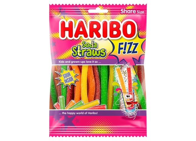 Haribo Soda straws fizz