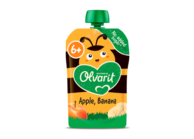 Olvarit 6+mnd Knijpfruit Appel Banaan